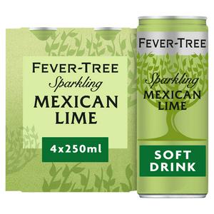 Fever-Tree Sparkling Mexican Lime 4x250ml - British product