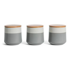 Habitat grey speckle storage canister stoneware, UK version