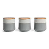 Habitat grey speckle storage canister stoneware, UK version