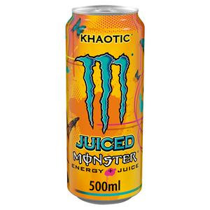 Monster Energy Khaotic Tropical Orange Energy Drink 500ml, imported from the UK