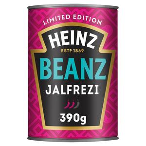 Heinz baked beans Jalfrezi 390g, UK version