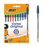 BIC Cristal assorted ballpoint pens 10 pack - British product