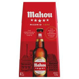Mahou Beer lager 4 pack 330ml, imported from the UK
