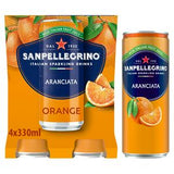 San Pellegrino Orange Sparkling Drink 4 x 330ml (British brand)
