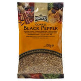Natco Black Pepper Coarse Ground Pepper 100g, imported from the UK