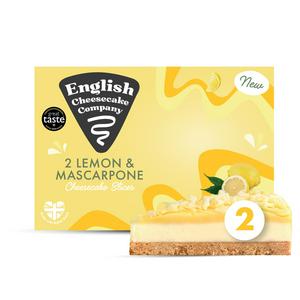English Cheesecake Company Lemon Mascarpone Cheesecake Slices 180g - British product