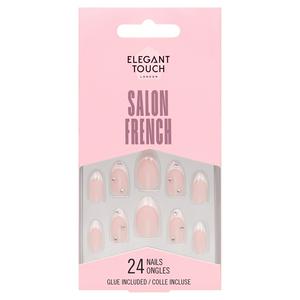 Elegant Touch Salon French Nails Artificial Nails 24 Count
