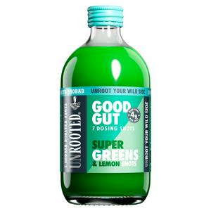 Unrooted Super Greens & Lemon Shots 420ml (British brand)