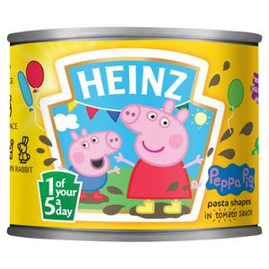 Heinz Peppa Pig Pasta Shapes Tomato Sauce 205g, UK version