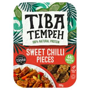 Tiba Sweet Chilli Tempeh Pieces Ready-to-Cook Plant Protein 200g