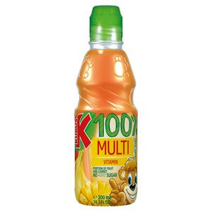 Kubus multivitamin juice multifruit carrot 300ml, UK version