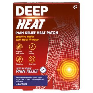 Deep Heat pain relief patches x4 - British product