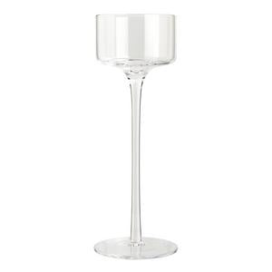 Habitat clear long stem glass pillar candle holder 25cm, UK version
