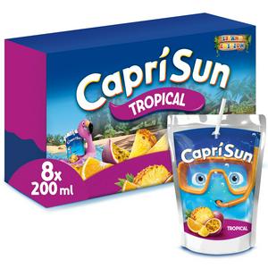 Capri-Sun tropical fruit juice drink 8 x 200ml - British product