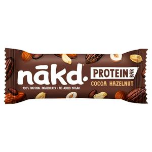 Nakd Cocoa Hazelnut Protein Bar 45g, imported from the UK