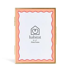 Habitat Stripe Glass Picture Frame 5x7 inch, UK version