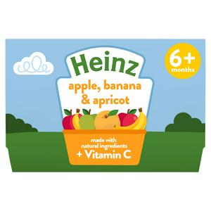 Heinz Apple Banana and Apricot puree 4x100g - British product