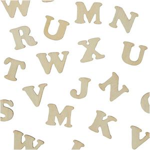 Wooden alphabet letters pack 78 pieces childrens craft kit, UK version