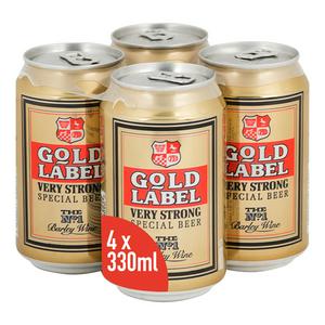 Gold Label very strong special beer 4x330ml, UK version