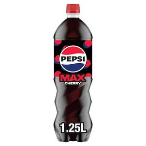 Pepsi Max Cherry Cola 1.25L, imported from the UK