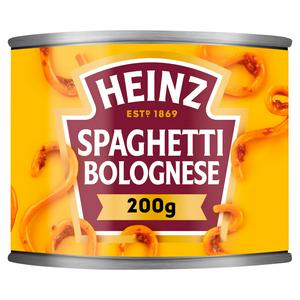 Heinz Spaghetti Bolognese 200g canned pasta meal, UK version