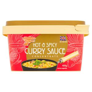 Goldfish Hot and Spicy Curry Sauce 405g, UK version