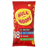 Hula Hoops crisps multipack imported from the UK