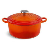 Habitat Cast Iron Casserole Dish Orange 3.3 Litre, UK version
