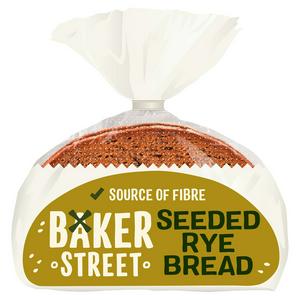 Baker Street seeded rye bread sliced 500g - British product