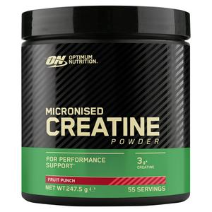 Optimum Nutrition creatine powder fruit punch 247.5g, imported from the UK