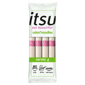 Itsu brand Udon Thick Wheat Noodles 250g Pack, UK version