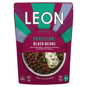 Leon Brazilian Style Black Beans Meal 250g pouch, UK version
