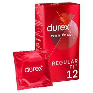 Durex Thin Feel latex condoms 12 pack - British product