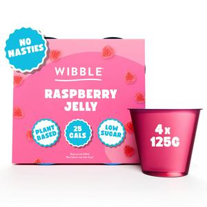 Wibble Raspberry Jelly Jelly Pots 4 x 125g
