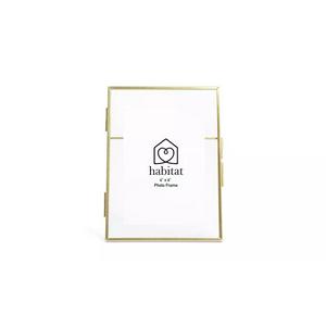 Habitat Skinny Metal Easel Picture Frame Gold 18x13cm, UK version