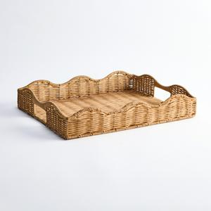 Habitat Rattan Serving Tray Coffee Table 45x35cm, UK version