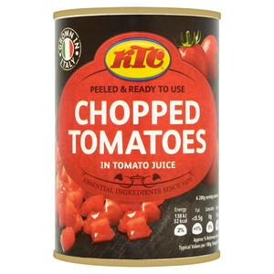 KTC Chopped Tomatoes 400g can, UK version