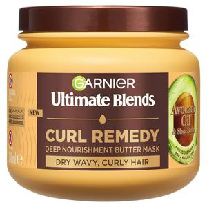 Garnier Ultimate Blends Avocado Oil Shea Butter Curl Remedy Mask 340ml, UK version