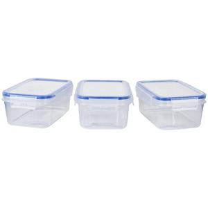 Sainsbury's Klip Lock oppbevaringsbeholder sett 900 ml 3-pakning