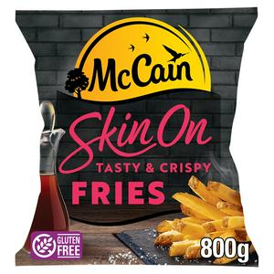 McCain Crispy Skin On Fries British Potatoes 800g