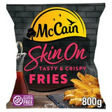 McCain crispy skin-on fries 800g, imported from the UK