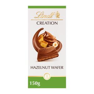 Lindt Creation Milk Hazelnut Wafer Bar 150g, UK version