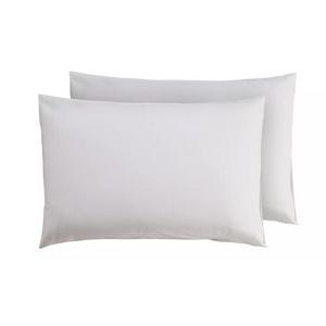 Sainsbury's Home White Poly Cotton Pillowcase Pair 75x50cm (British brand)