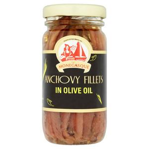 La Monégasque anchovy fillets olive oil 100g, UK version
