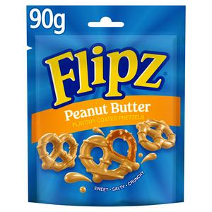 Flipz Peanut Butter Coated Pretzels 90g - British product