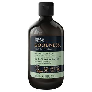 Baylis & Harding Goodness Oud Cedar & Amber Natural Bath Soak 500ml