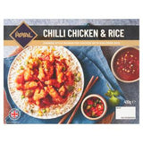 Royal chilli chicken and rice meal 400g, imported from the UK