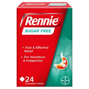 Rennie sugar free spearmint chewable tablets 24 pack, imported from the UK