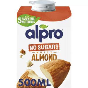 Alpro No Sugars Nutty Almond Almond Drink 500ml - British product