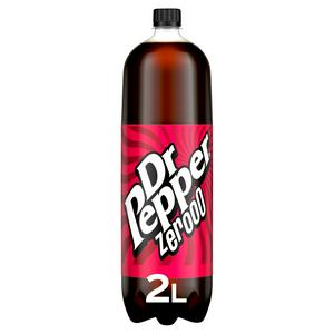 Dr Pepper Zero Sugar Cola 2 Litre Bottle - British product